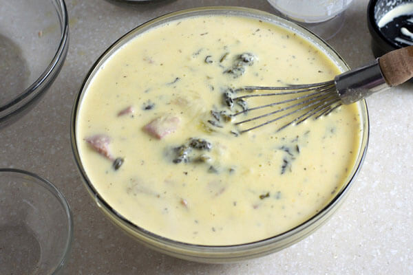 Ham, Ricotta and Spinach Casserole