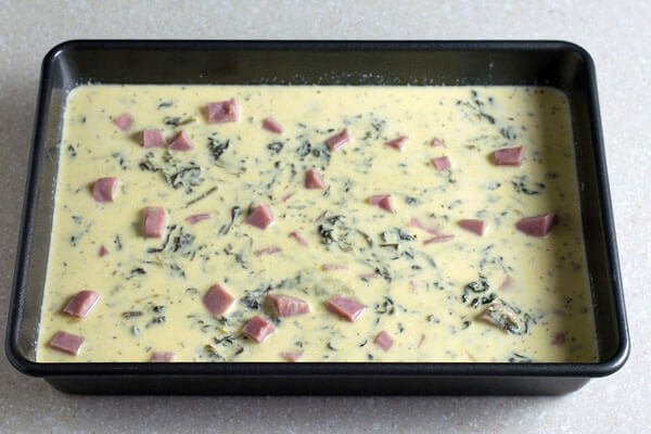 Ham, Ricotta and Spinach Casserole