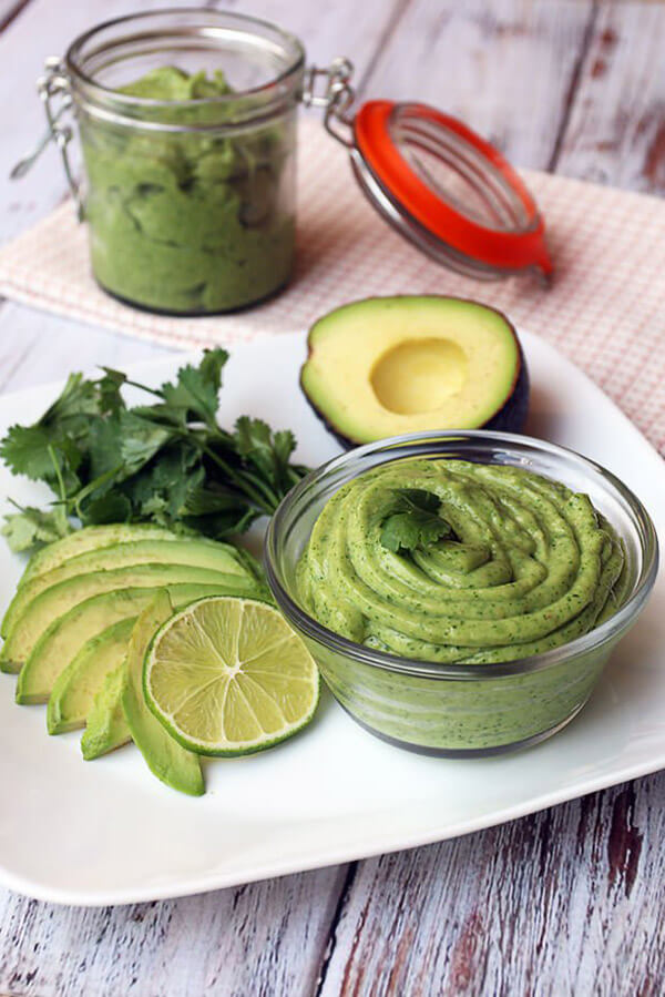 Cilantro Infused Avocado Lime Sorbet