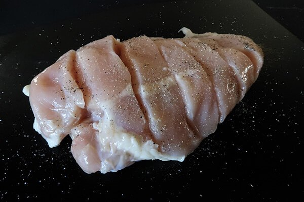 Hasselback Marinara Chicken