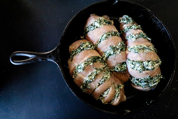 Hasselback Marinara Chicken