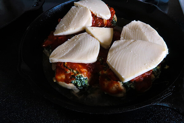 Hasselback Marinara Chicken