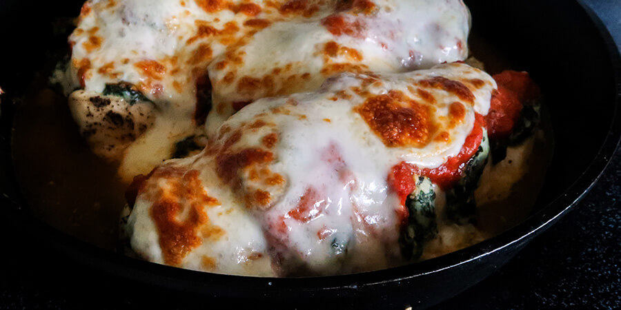 Hasselback Marinara Chicken