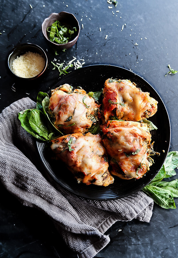 Hasselback Marinara Chicken