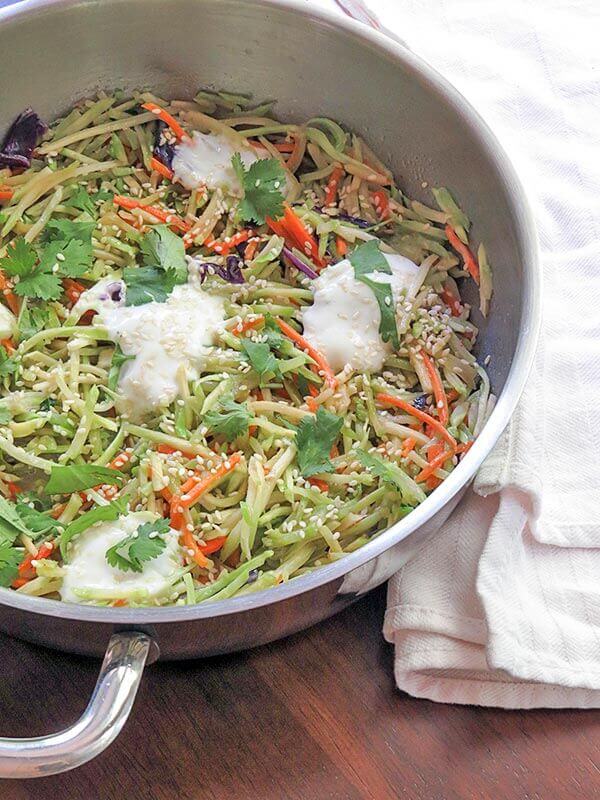 Warm Asian Broccoli Salad