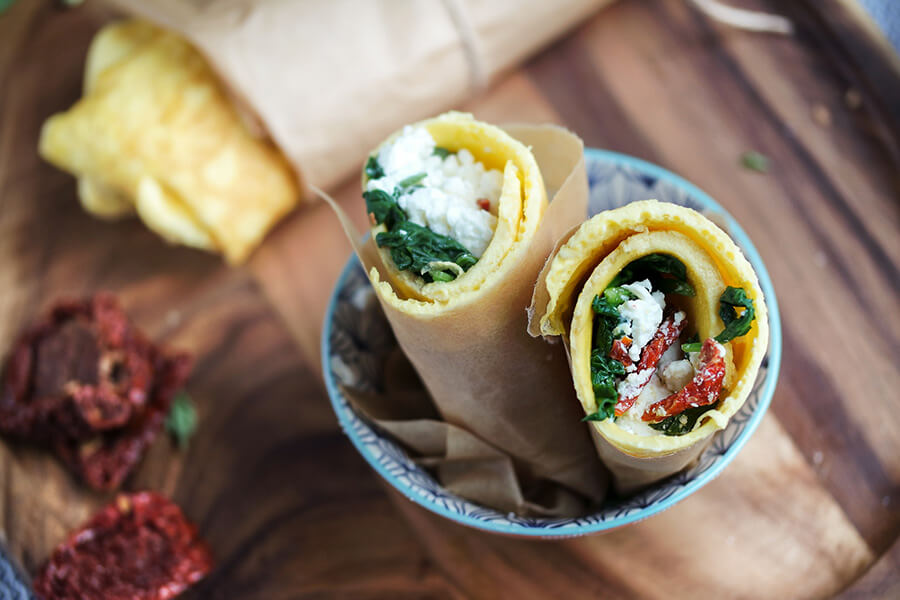 Spinach, Herb & Feta Wrap