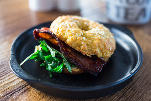 Bacon Breakfast Bagels