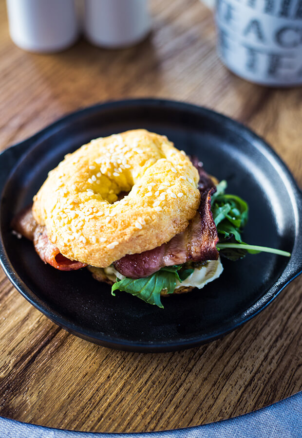 Bacon Breakfast Bagels