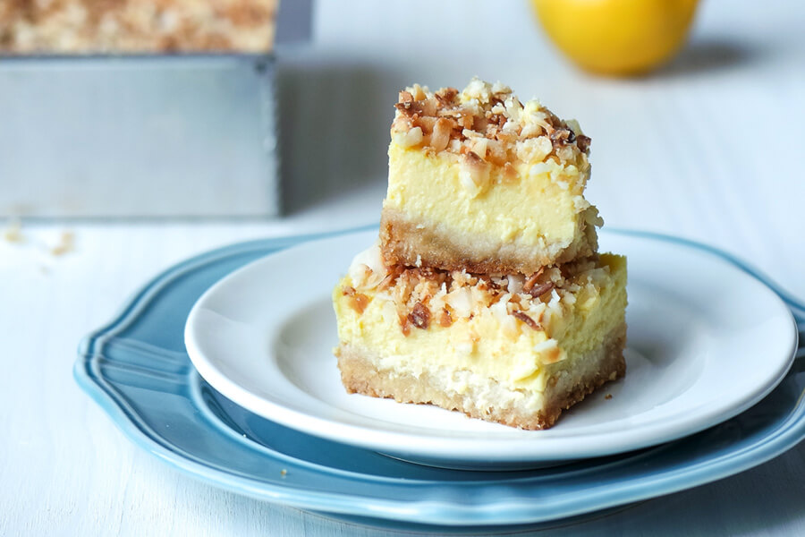 Toasted Coconut Lemon Squares