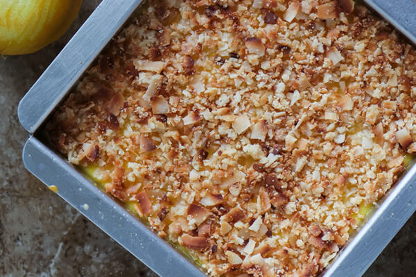 Toasted Coconut Lemon Squares