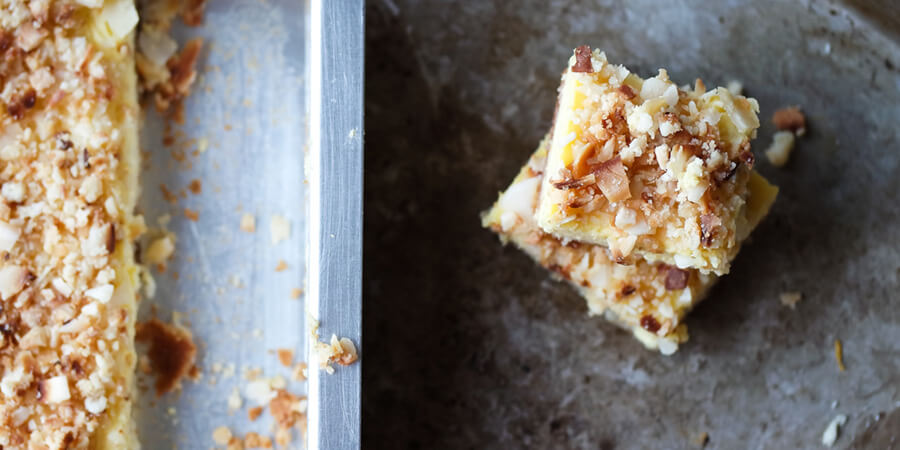 Toasted Coconut Lemon Squares