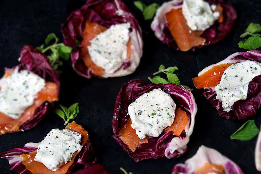 Smoked Salmon and Goat Cheese Bites