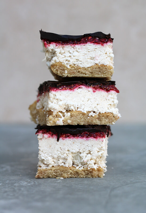 Coconut Raspberry Slice