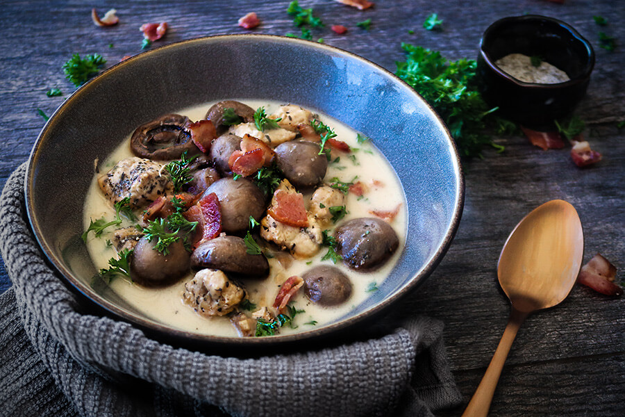 Herb Chicken and Mushroom Stew