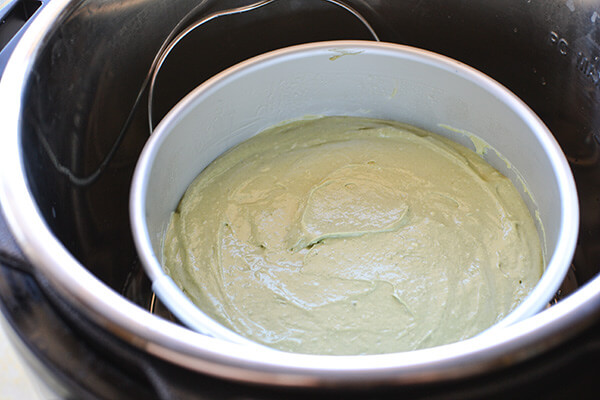Instant Pot Matcha Cheesecake