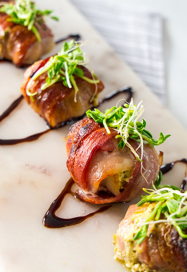 Pesto Stuffed Mushrooms