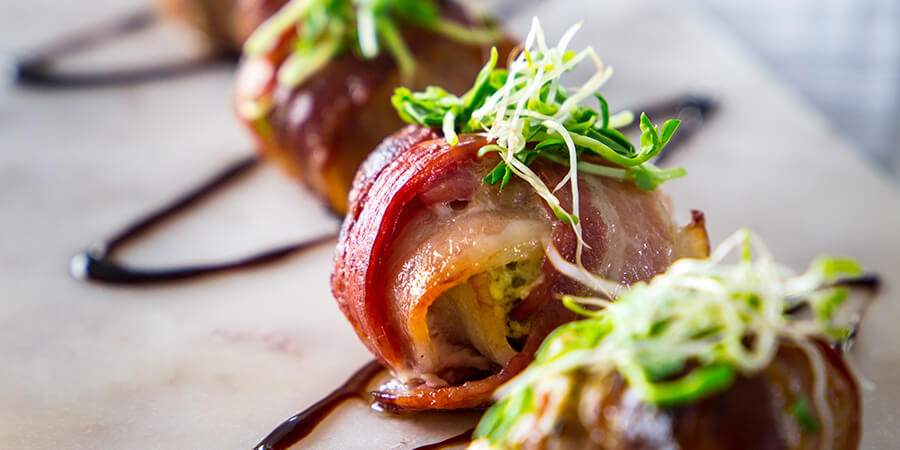 Pesto Stuffed Mushrooms