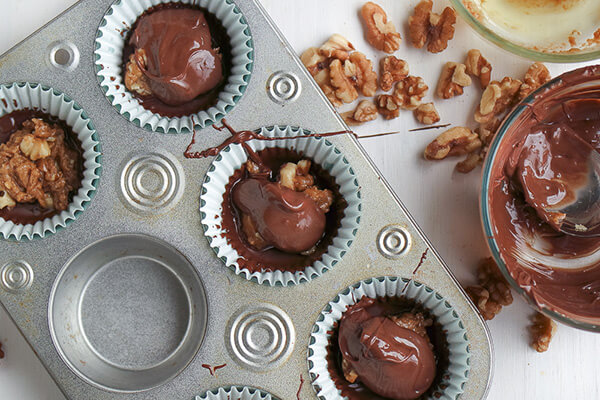 Salted Toffee Nut Cups