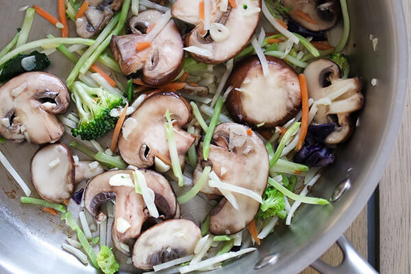 Sesame Almond Zoodle Bowl