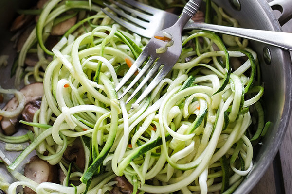 Sesame Almond Zoodle Bowl