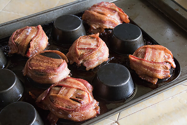 Caesar Salad Bacon Baskets