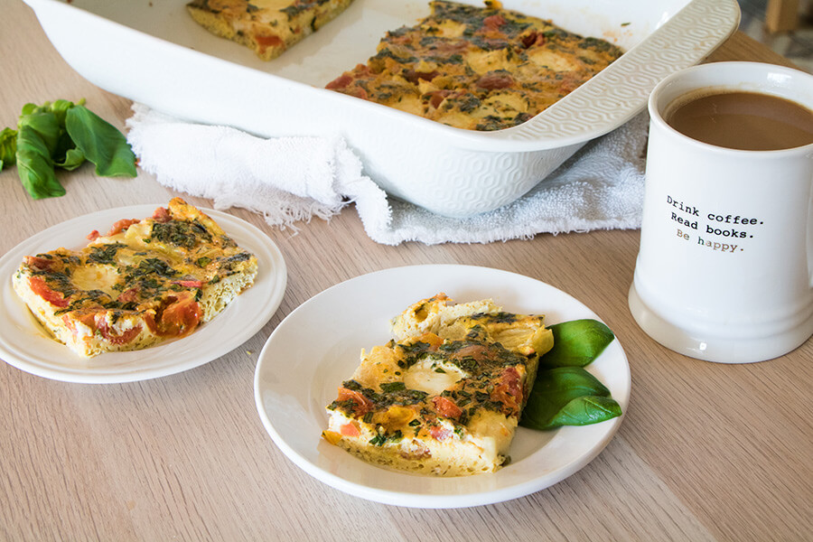 Caprese Egg Casserole