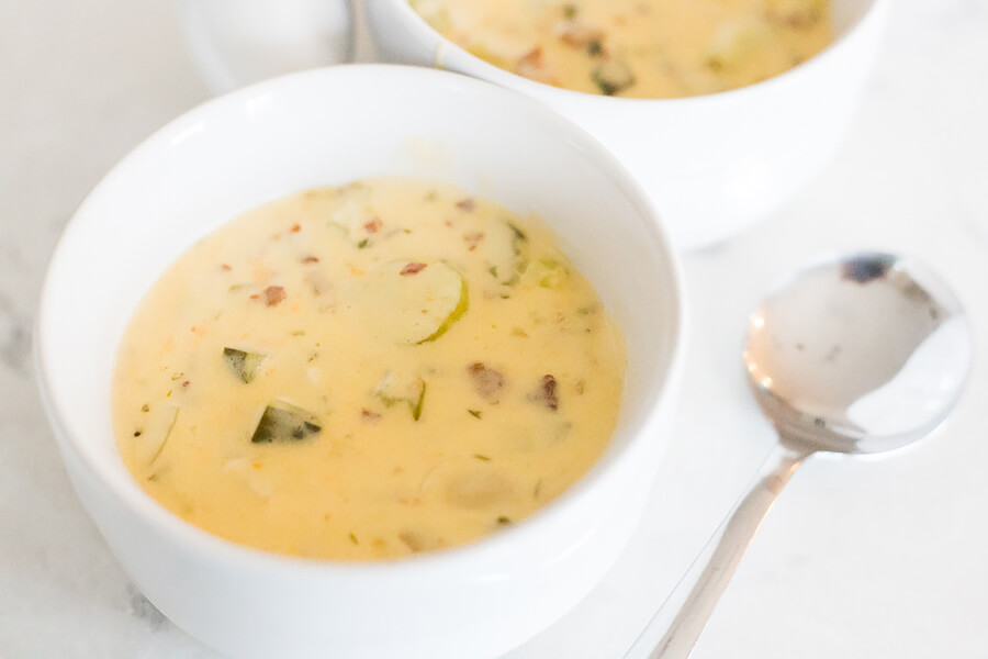 Keto Dill Pickle Soup