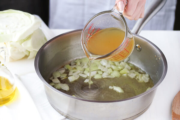 Garlic Butter Braised Cabbage
