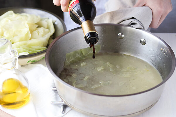 Garlic Butter Braised Cabbage