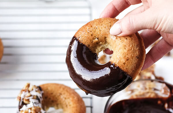 Toffee Nut Cake Donuts