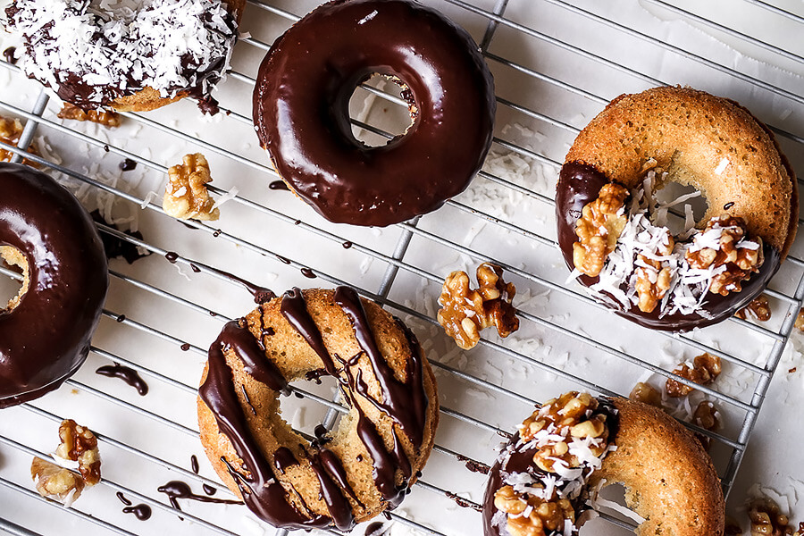 Toffee Nut Cake Donuts