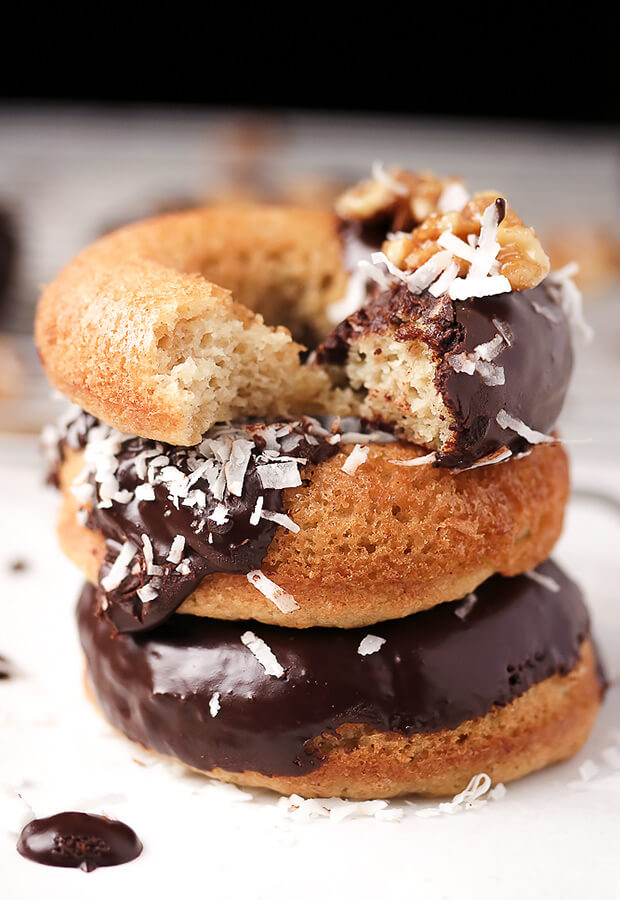 Toffee Nut Cake Donuts