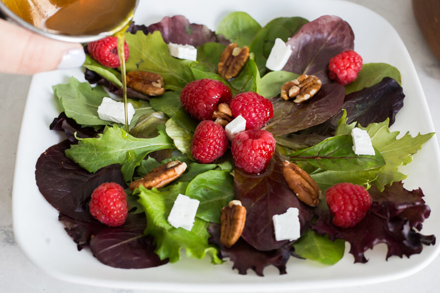 Raspberry Pecan Salad