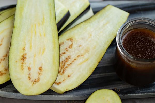 Vegan Teriyaki Grilled Eggplant