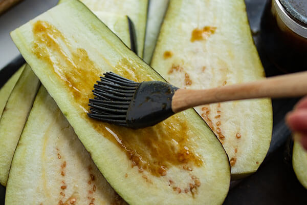 Vegan Teriyaki Grilled Eggplant