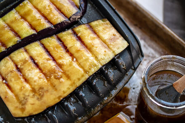 Vegan Teriyaki Grilled Eggplant