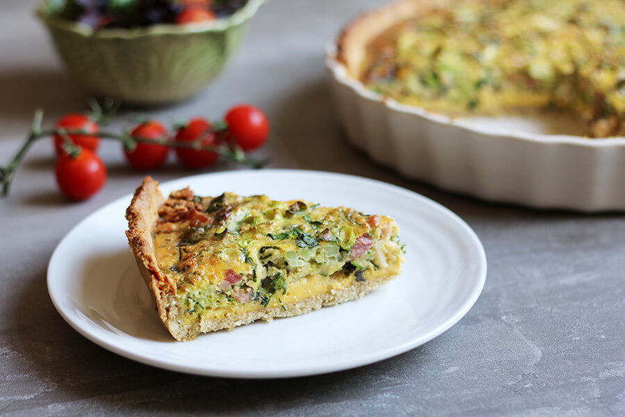 Keto Bacon and Broccoli Tart