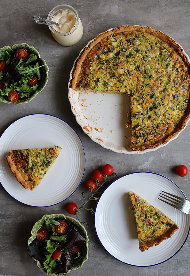 Keto Bacon and Broccoli Tart