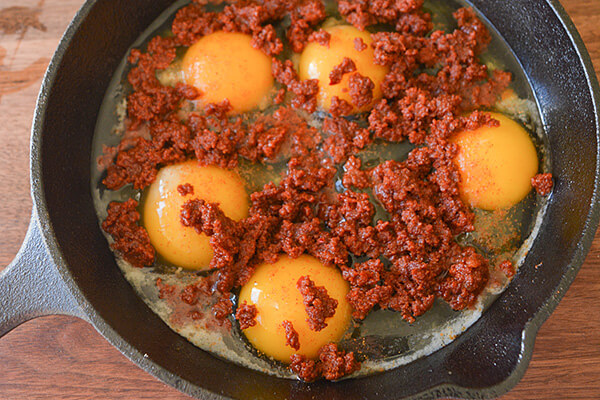 Chorizo Baked Eggs