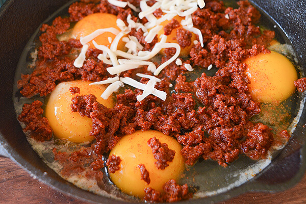 Chorizo Baked Eggs