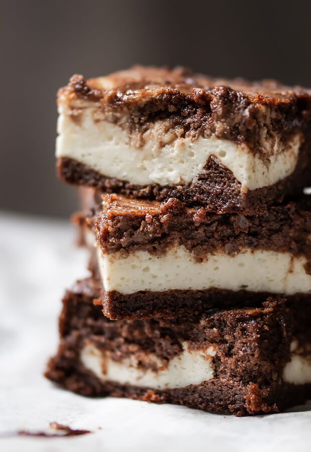 Keto Cheesecake Stuffed Brownies