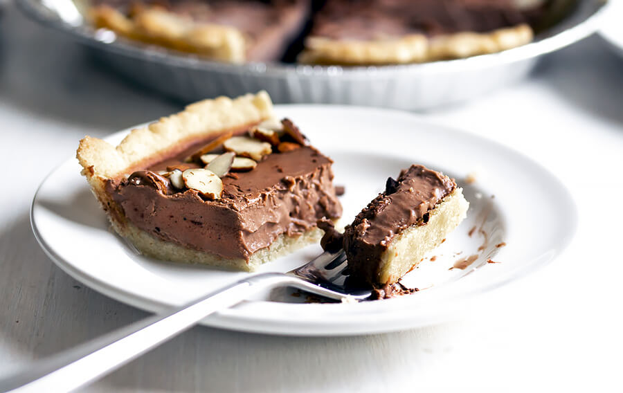 Dairy Free Keto Chocolate Silk Pie