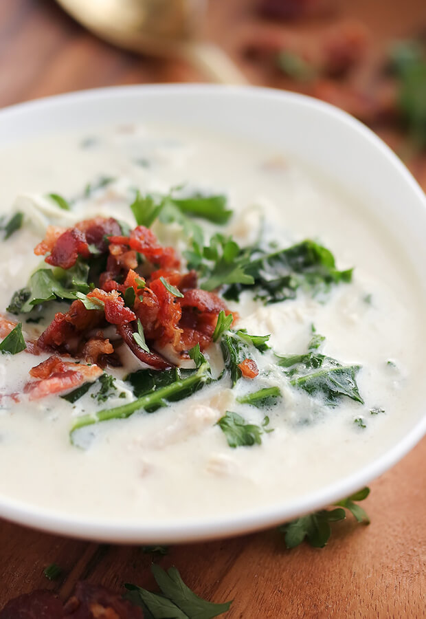 Chicken Cordon Bleu and Kale Soup