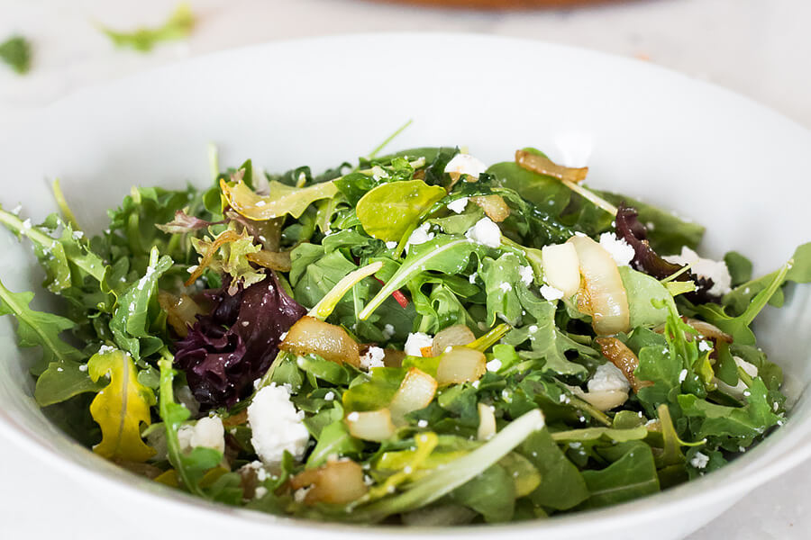 Arugula & Caramelized Onion Salad