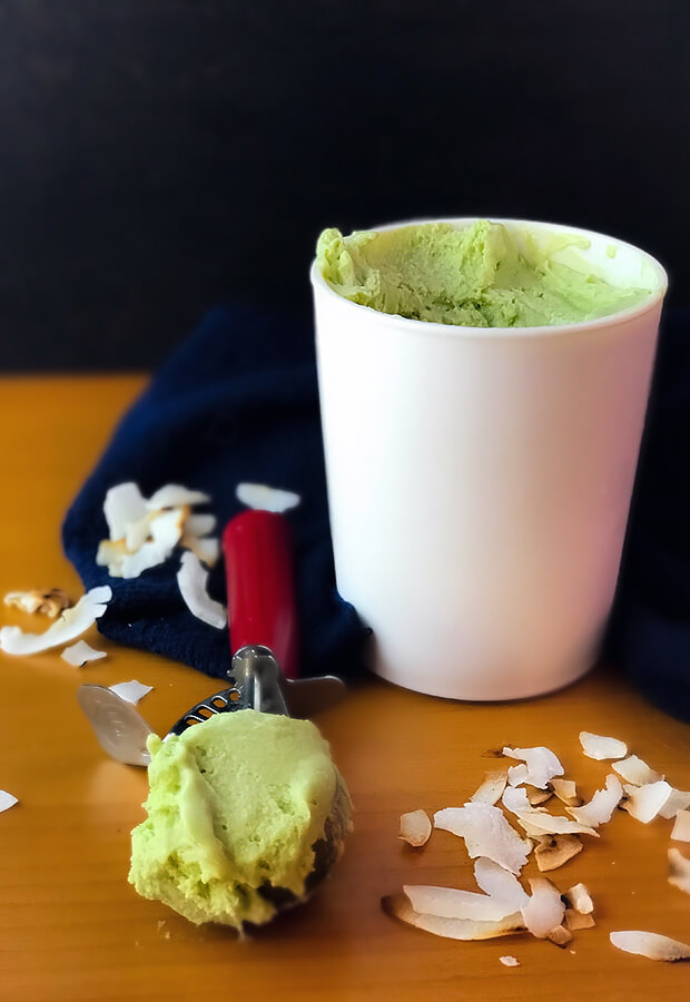 Avocado Coconut Ice Cream
