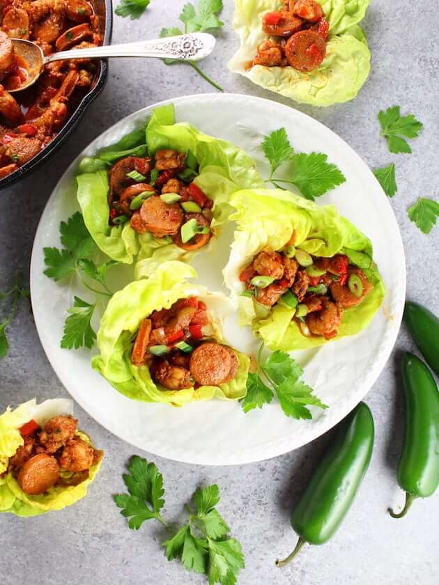 Cajun Shrimp Lettuce Wraps