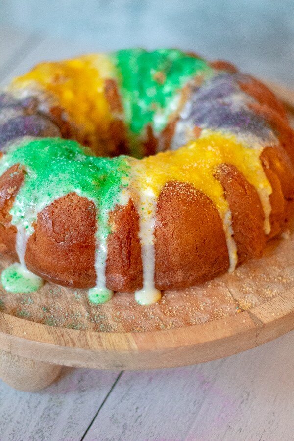 Keto Mardi Gras King Cake