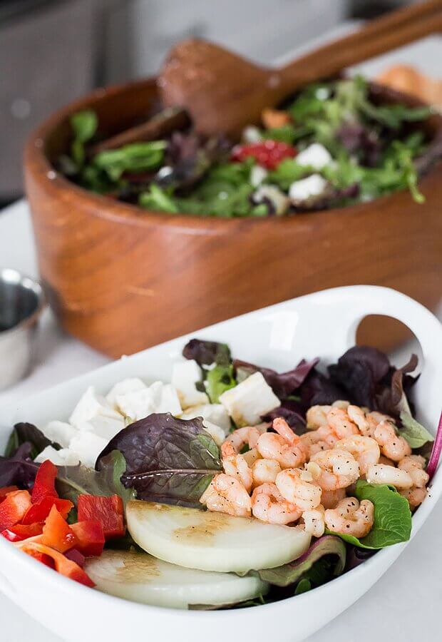 Keto Maple Shrimp Salad