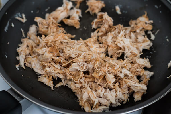 Keto BBQ Salad with Shredded Chicken