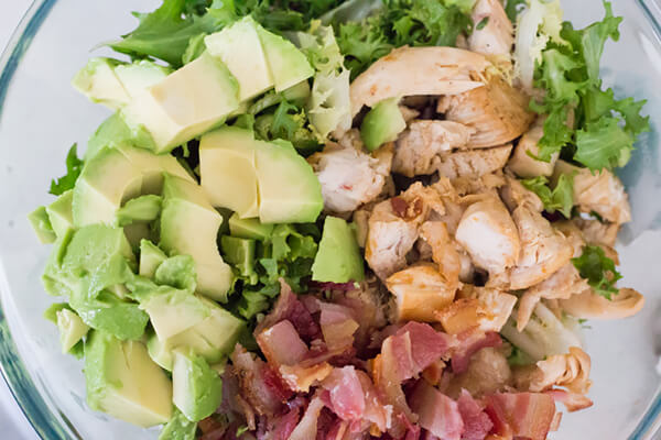 Keto Cobb Salad with Vinaigrette